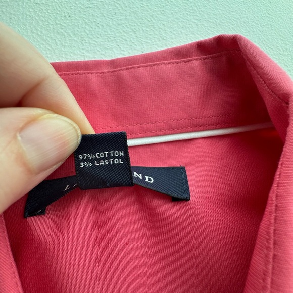 Lands’ End Pink Button Down Shirt Size Small - Picture 9 of 12